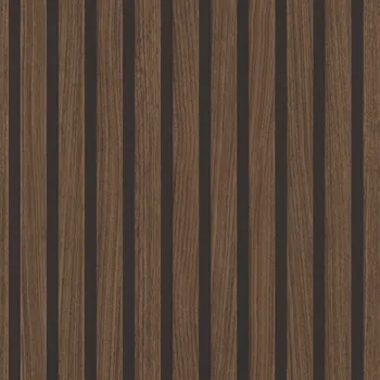 Tapeta Papírová tapeta na zeď 278439 3D lamely 10,05 x 0,53 m dub tmavý