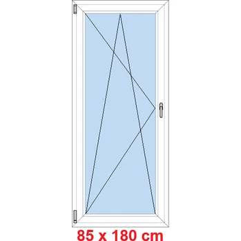 Okno Soft Balkonové dveře 85x180 cm, otevíravé a sklopné