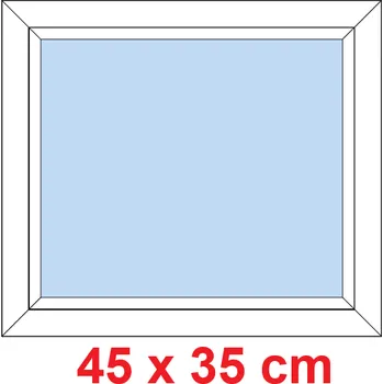 Okno Soft Plastové okno 45x35 cm, FIX neotevíravé