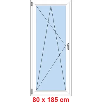 Okno Soft Balkonové dveře 80x185 cm, otevíravé a sklopné