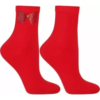 Dámské ponožky Dámské ponožky Sparkling Ribbon - 38-41 / červená