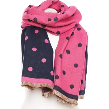 Šála Dámská šála Dotts - růžová/modrá