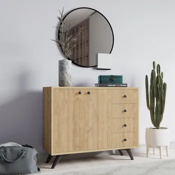 Komoda Víceúčelová skříňka Waga - Oak