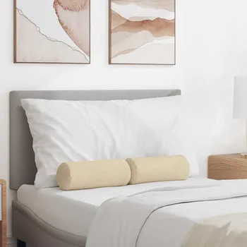 Bytový textil Polštáře 2 pcs Krémová Ø 15 x 40 cm textil