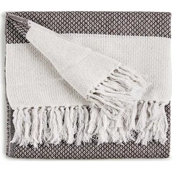 Přehoz na lůžko Giftdecor Bavlněný přehoz na postel, 130 x 160 cm, hnědý