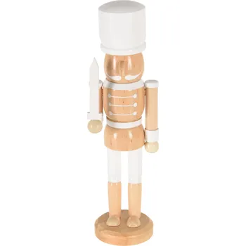 Vánoční dekorace Home Styling Collection Dřevěný louskáček, 25 cm, délka: 6 cm