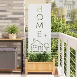 vidaXL Soukromí na zahradě Bílá 50 x 140 cm Studeně válcovaná ocel [876337]