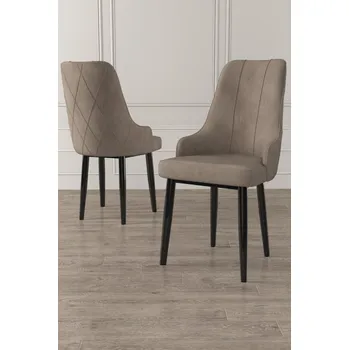 Jídelní stůl Sada židlí (6 kusů) Trex - Cappuccino, Black