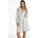 Henderson Dámský župan Magically šedý se vzorem kostky Velikost: M