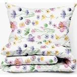 Bavlněné povlečení Zahradní kvítí Zapínání: knoflík, Velikost polštáře: 50x70, Velikost přikrývky: 140x200