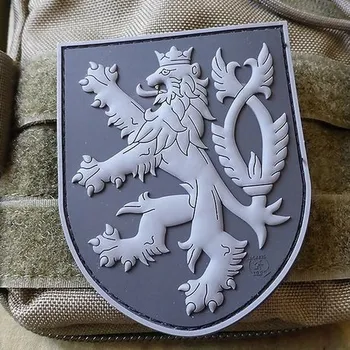 Nášivka 3D Nášivka Český lev - černá, A.C.M.