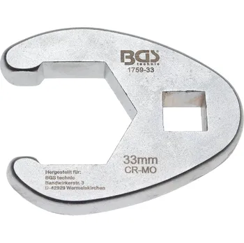 Klíč BGS 1759-33, Plochý otevřený klíč | 12,5 mm (1/2") | 33 mm