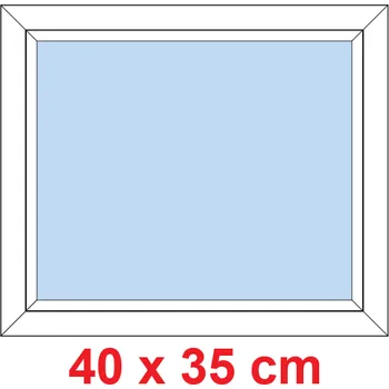 Okno Soft Plastové okno 40x35 cm, FIX neotevíravé