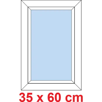 Okno Soft Plastové okno 35x60 cm, FIX neotevíravé