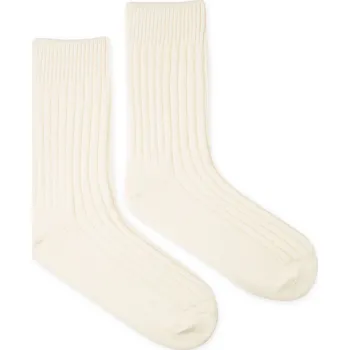 Dámské ponožky Vlněné ponožky Vlnáč žebro s lemem, smetanové L (43-46)