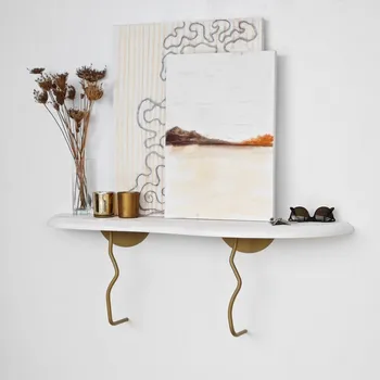 police Nástěnná police Edera - Gold, White