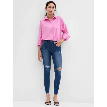 Dámská móda GAP Džíny mid rise universal legging jeans with Washwell - Dámské GAP modrá 1588060