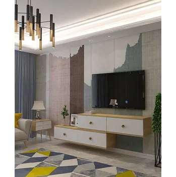 Televizní stolek TV stolek Zuzu Double - Sapphire Oak, White