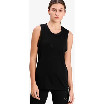 Puma STUDIO BURNOUT TANK BLACK-BURN OUT M