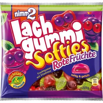 Bonbon Nimm2 Lach gummi Softies Rote Früchten 225g