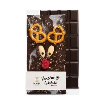 Čokoláda Vánoční čokoláda se sobem - tmavá 90 g