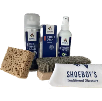 Přípravek pro údržbu obuvi Sada na čištění BOT A KABELEK Z HLADKÉ KŮŽE, BĚŽNĚ znečištěné, 6ks