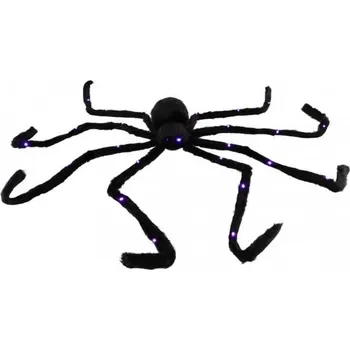 plyšák Pavouk velký plyš na baterie se světlem v sáčku karneval