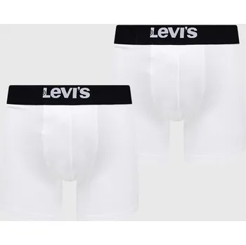 Boxerky Boxerky Levi's 2-pack pánské, bílá barva 37149.0812 00X, vel. S