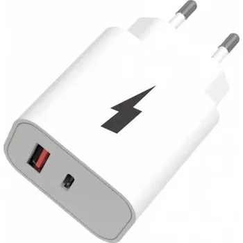 Pouzdro na mobilní telefon WG - Síťová nabíječka 2x USB, 1x USB-C PD 20W + 1x USB-A QC 3.0 18W, bílá 11251