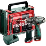 Aku příklepový šroubovák Metabo PowerMaxx SB Basic Set, 2×2Ah, 12V - Mobilní dílna