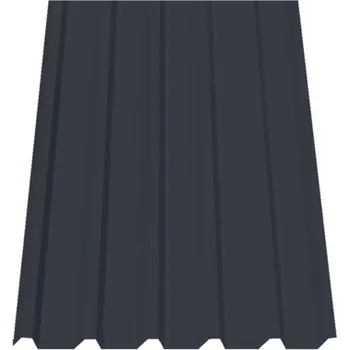 plechová krytina SATJAM Plech trapézový SAT35 střešní PE25 tl. 0,5 mm RAL 9005 černý