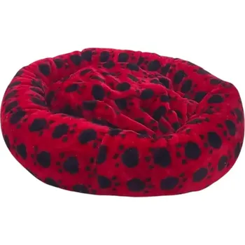 Pelíšek pro psa Pelíšek s kapsou na výplň kulatý 54 cm Červený