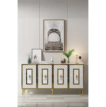 Komoda Konzolový stolek Puma 150 - White, Gold