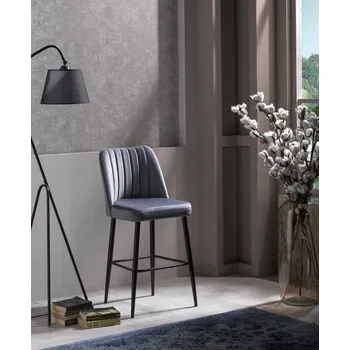 Barová židle Bar Stool Set (4 Pieces) Vento - Grey