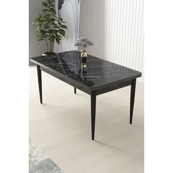 Jídelní stůl Jídelní stůl Nil - Black Marble, Black