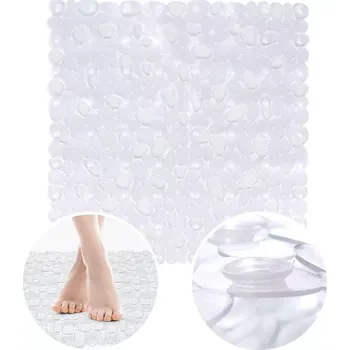 Protiskluzová podložka Průhledná protiskluzová sprchová podložka 51 × 51 cm