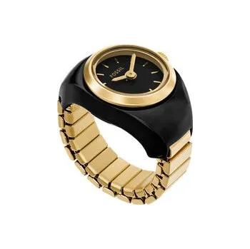 Hodinky Hodinky Fossil Watch Ring ES5413 Černá OS