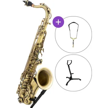 Saxofon Latone LTS 600 Antique Brass SET 2 Tenorový saxofon