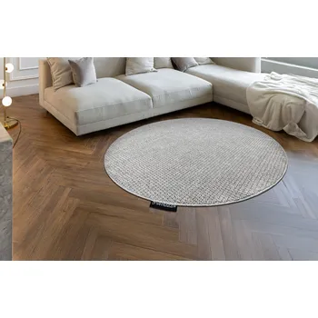 Koberec Kulatý bezvlasý koberec Blanka - typ 3 - světle šedý Rozměr koberce: kruh 80 cm