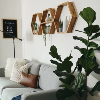 police Nástěnná police Hex004