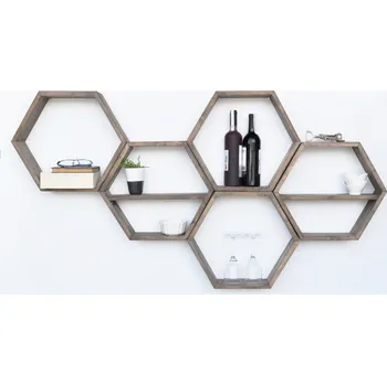 police Nástěnná police Hex003