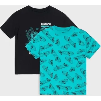 Chlapecké tričko Sinsay - Sada 2 triček - černá - 061FT-99X - 061FT-99X-104