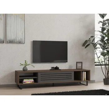 Televizní stolek TV stolek Eray - Walnut, Anthracite