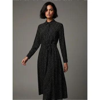 Dámské šaty Sinsay - Šaty z viskózy - černá - 478DA-99X - 478DA-99X-S