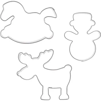 Kuchyňské náčiní Vykrajovačka zima sada 3 ks