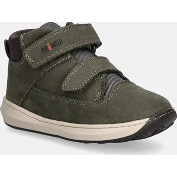 Dámské polobotky Dětské kožené polobotky Primigi zelená barva, PAF 69006 6900622 87X, EUR 19