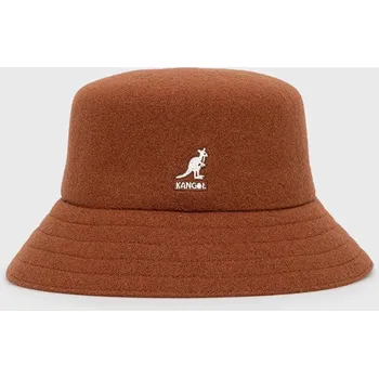 Klobouk Vlněný klobouk Kangol hnědá barva, vlněný K3191ST.MH240 20A, vel. S
