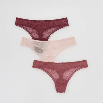 Dámské kraťasy Reserved - Sada 3 tang - růžová - 431EZ-38X - 431EZ-38X-XL