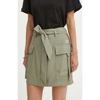 Dámská sukně Sukně G-Star zelená barva, mini, D24617-D522 D24617.D522 91X, vel. 28