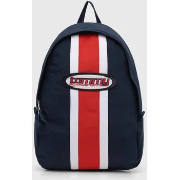 Sportovní batoh Batoh Tommy Jeans pánský, tmavomodrá barva, velký, vzorovaný, AM0AM12127 59X, vel. ONE SIZE